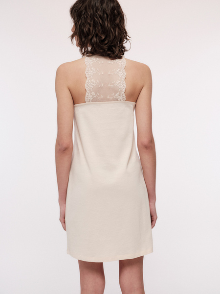 Kleid Mit Spitze Aus Bio-baumwolle günstig online kaufen