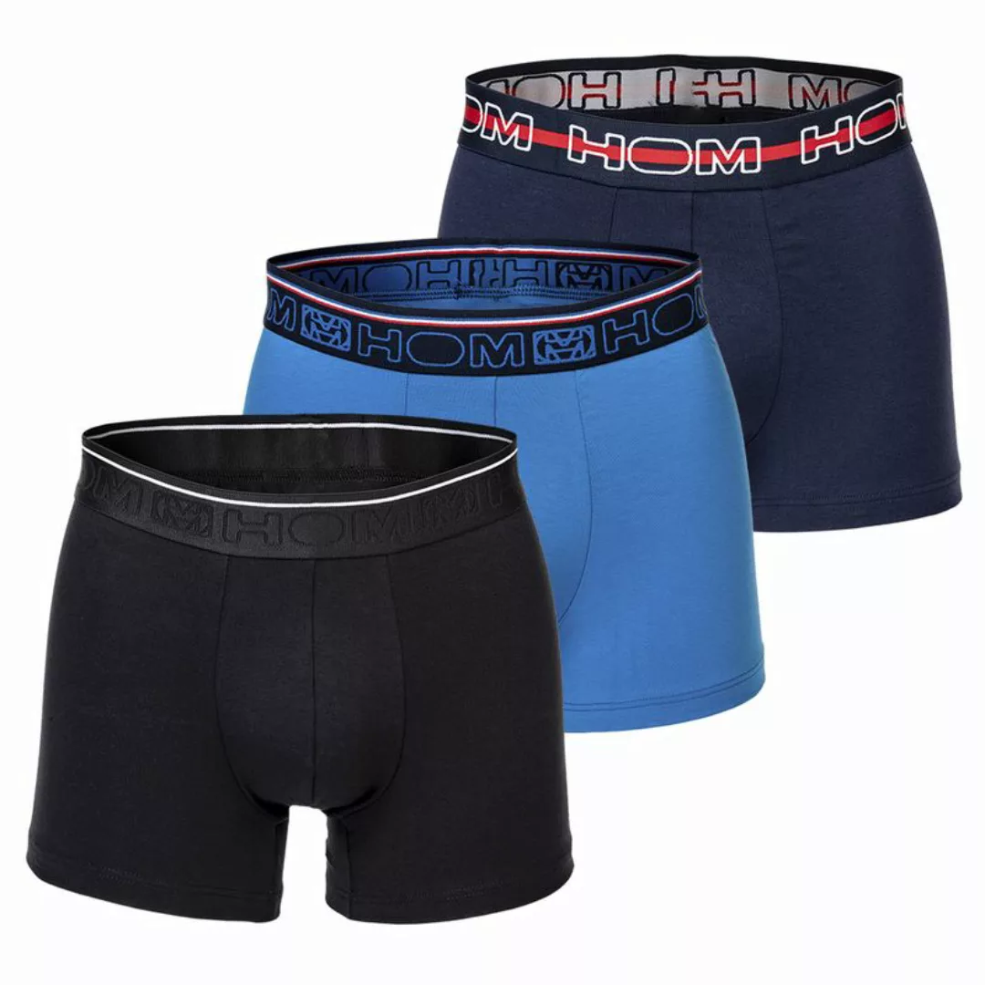HOM Herren Boxer Briefs, 3er Pack - "Nikolas", Shorts, Unterhose, einfarbig günstig online kaufen