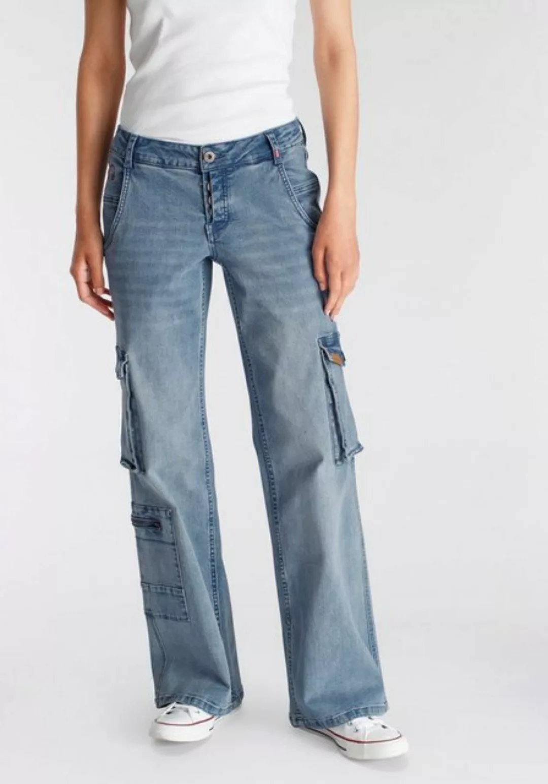 Alife & Kickin Low-rise-Jeans Cargo-Jeans KyraAK NEUE KOLLEKTION günstig online kaufen