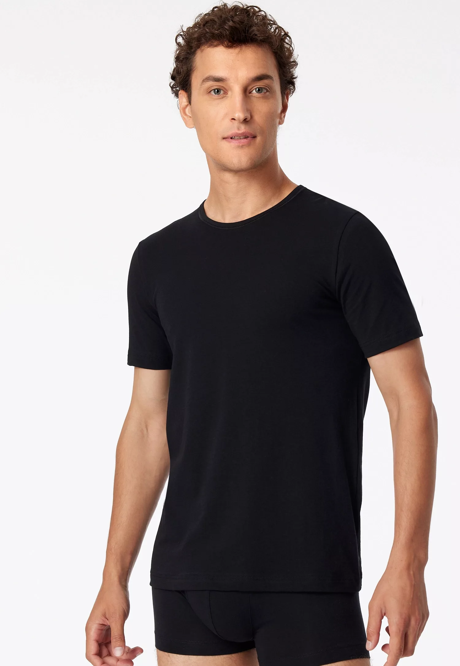 Schiesser T-Shirt "95/5" (2er-Pack) mit rundem Halsausschnitt günstig online kaufen