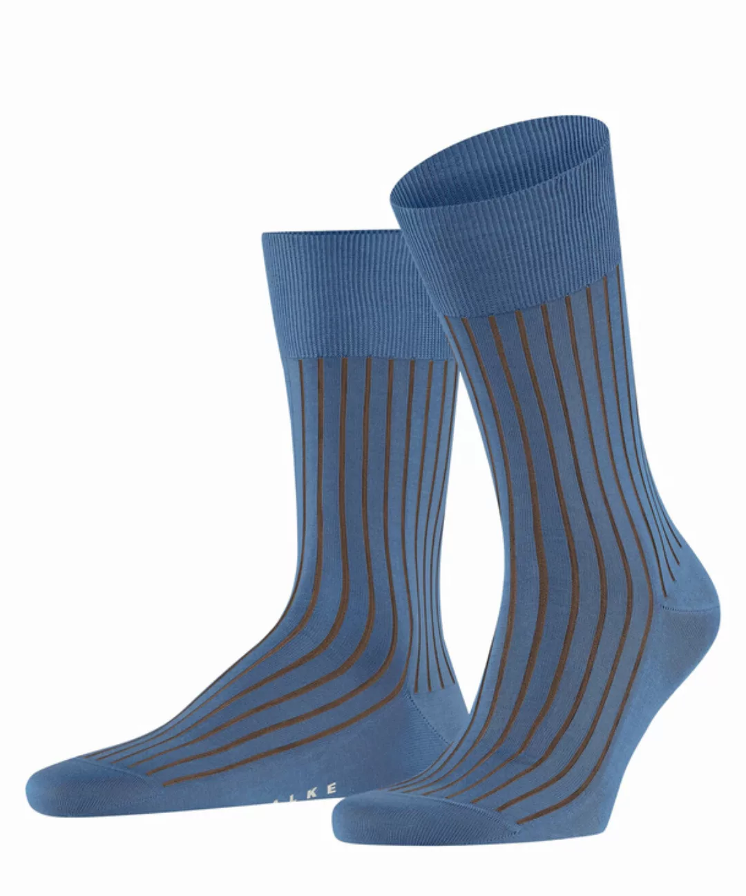 FALKE Shadow Herren Socken, 43-44, Blau, Rippe, Baumwolle, 14648-684505 günstig online kaufen