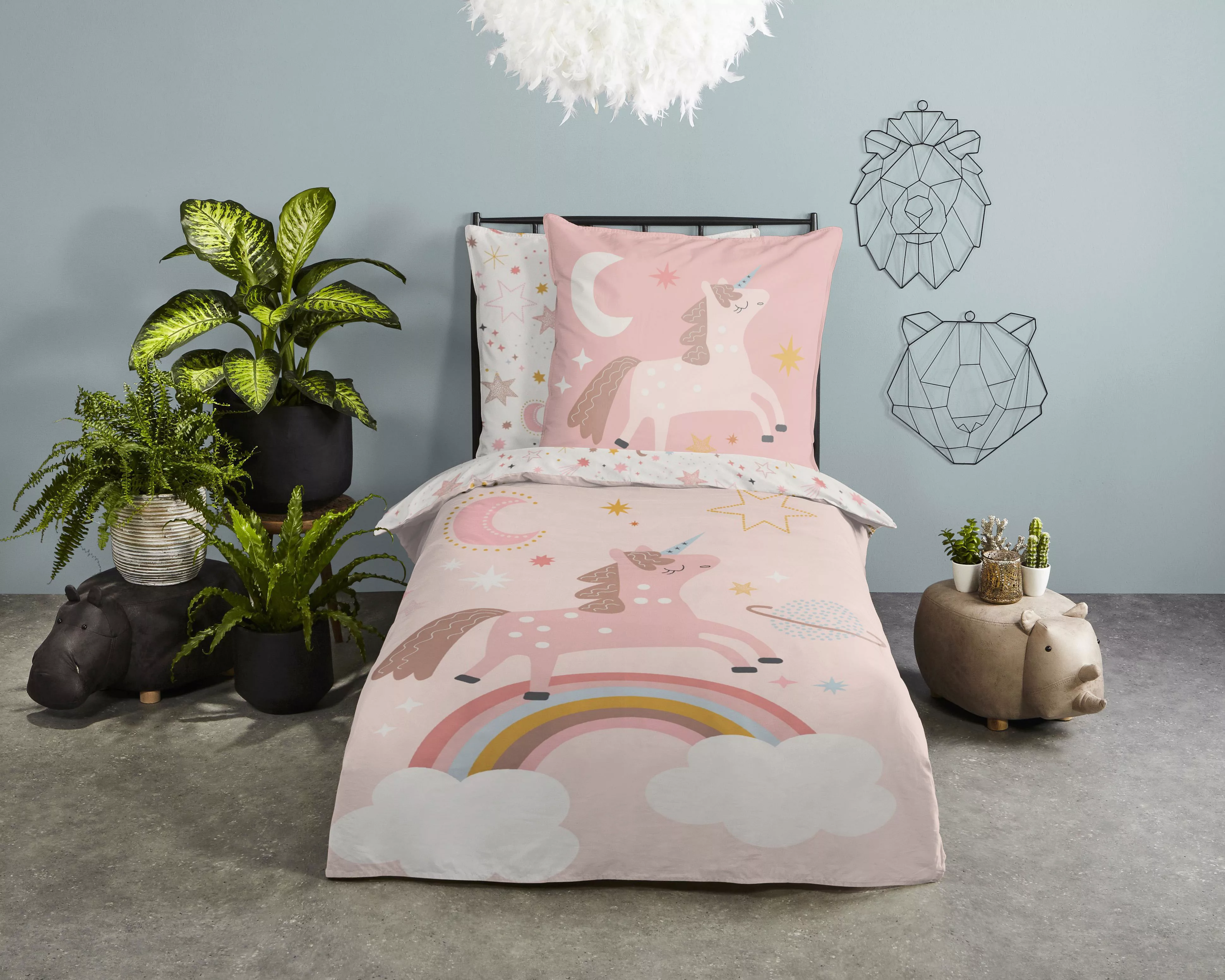 PURE luxury collection Kinderbettwäsche »Deina«, 135x200, Pflegeleicht, Rei günstig online kaufen