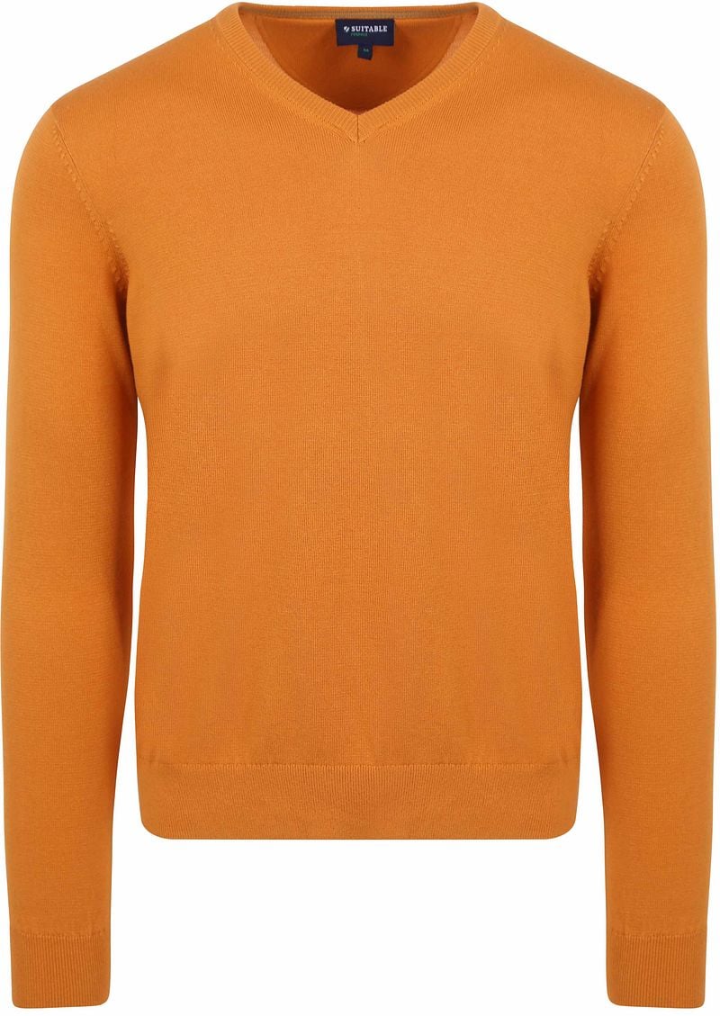 Suitable Respect Bio-Baumwolle Pullover Vinir Orange - Größe L günstig online kaufen