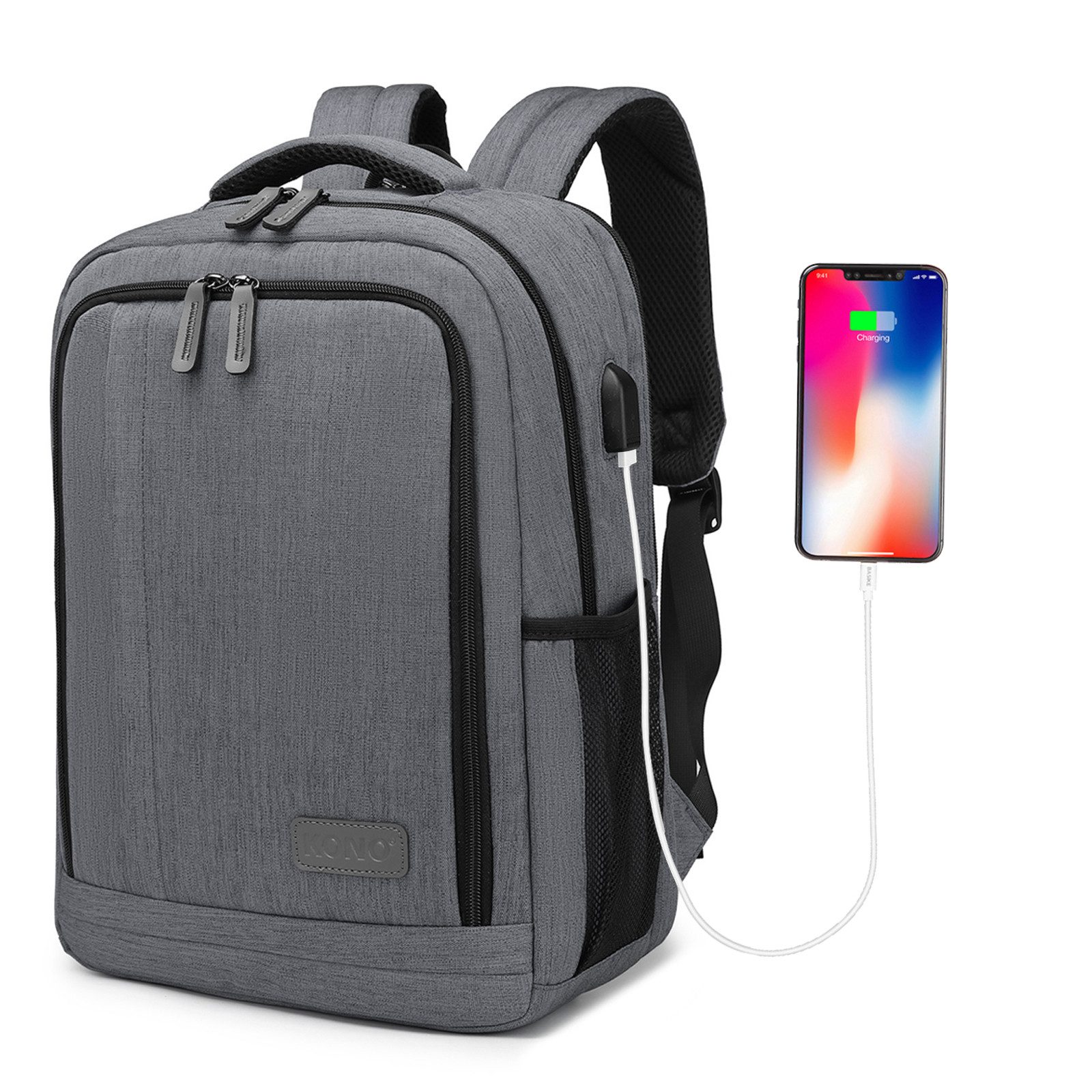 KONO Notebook-Rucksack Unisex Laptop-Rucksack, anti-Diebstahl, Business-Arb günstig online kaufen