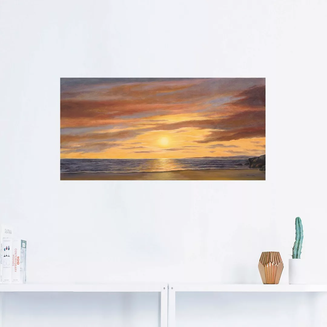 Artland Wandbild "Sonne am Strand", Strand, (1 St.), als Alubild, Outdoorbi günstig online kaufen