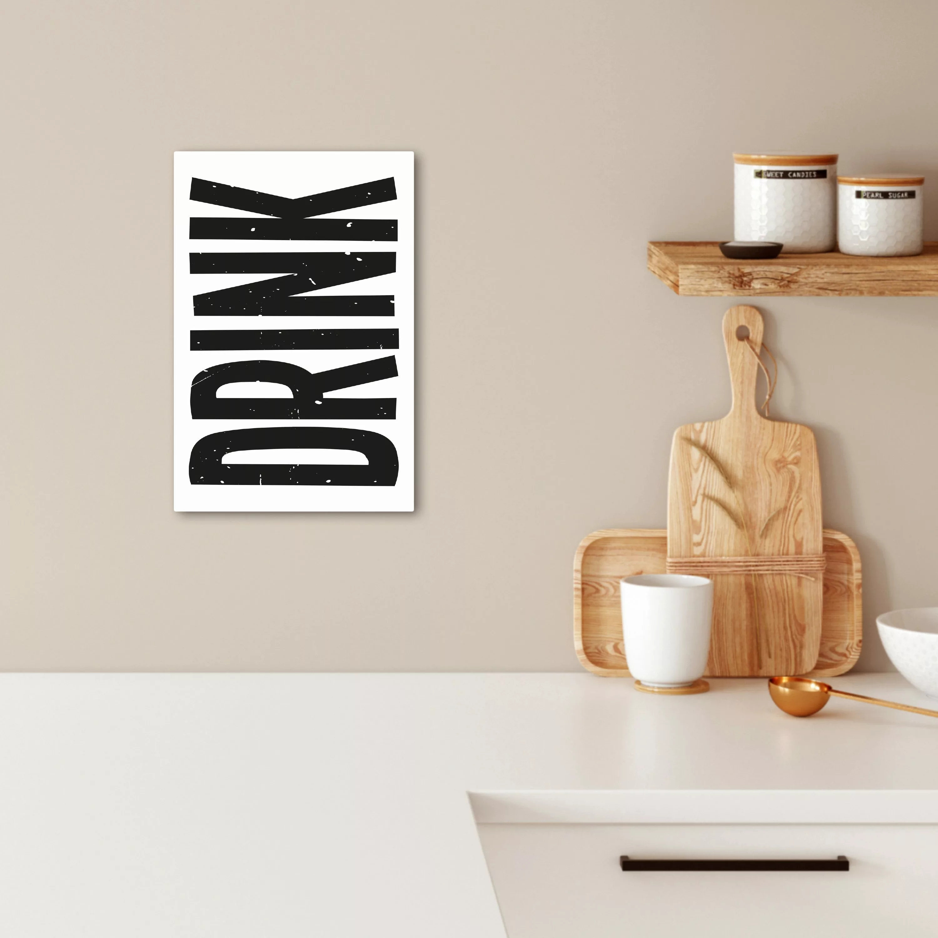OneMillionCanvasses® Leinwandbild Getränk - Schwarz - günstig online kaufen