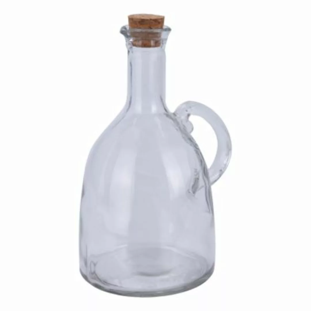 Neuetischkultur Glasflasche bauchig mit Korken Öl oder Essig transparent  E günstig online kaufen