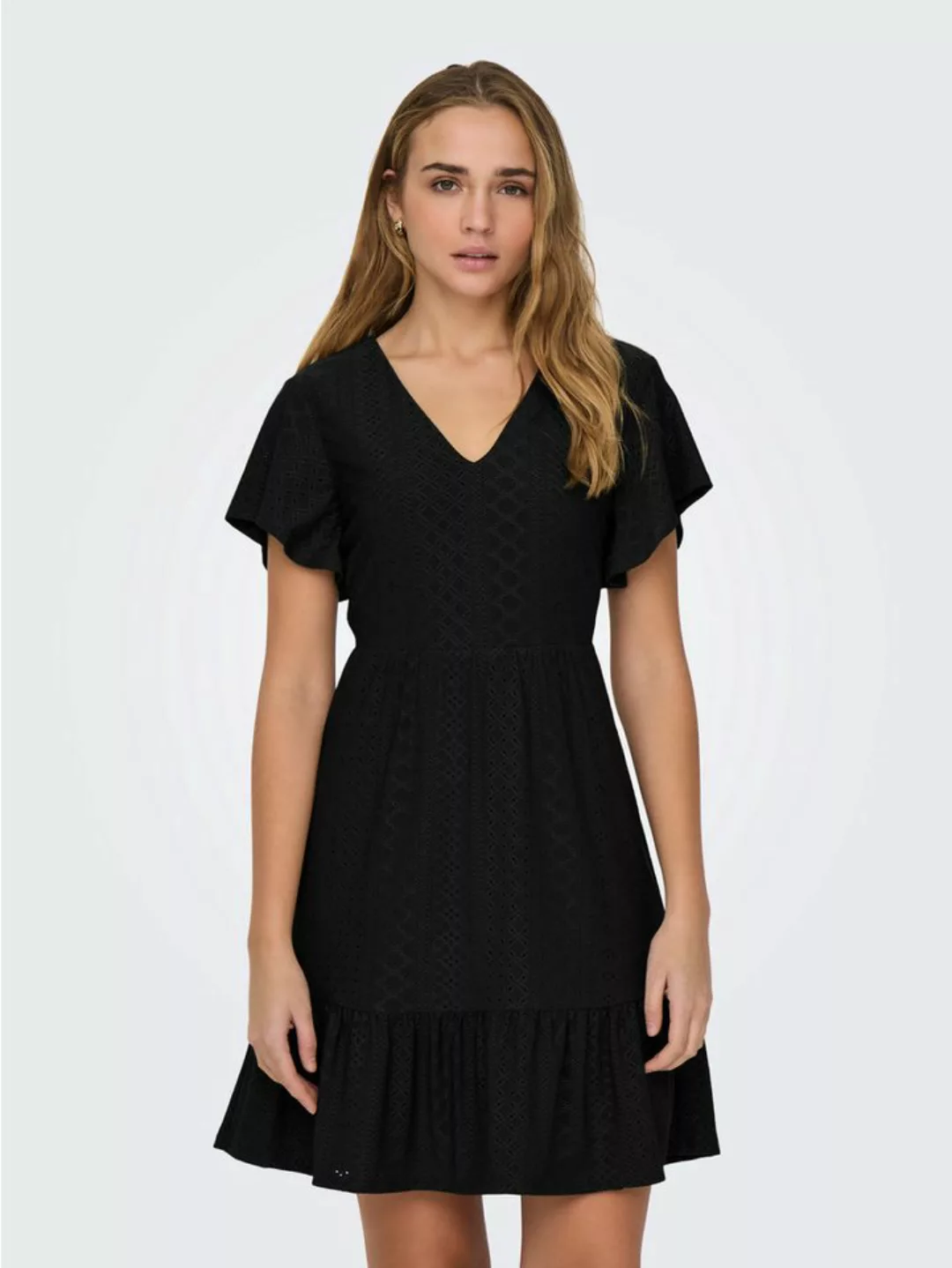 ONLY Jerseykleid ONLSANDRA S/S V-NECK DRESS JRS günstig online kaufen