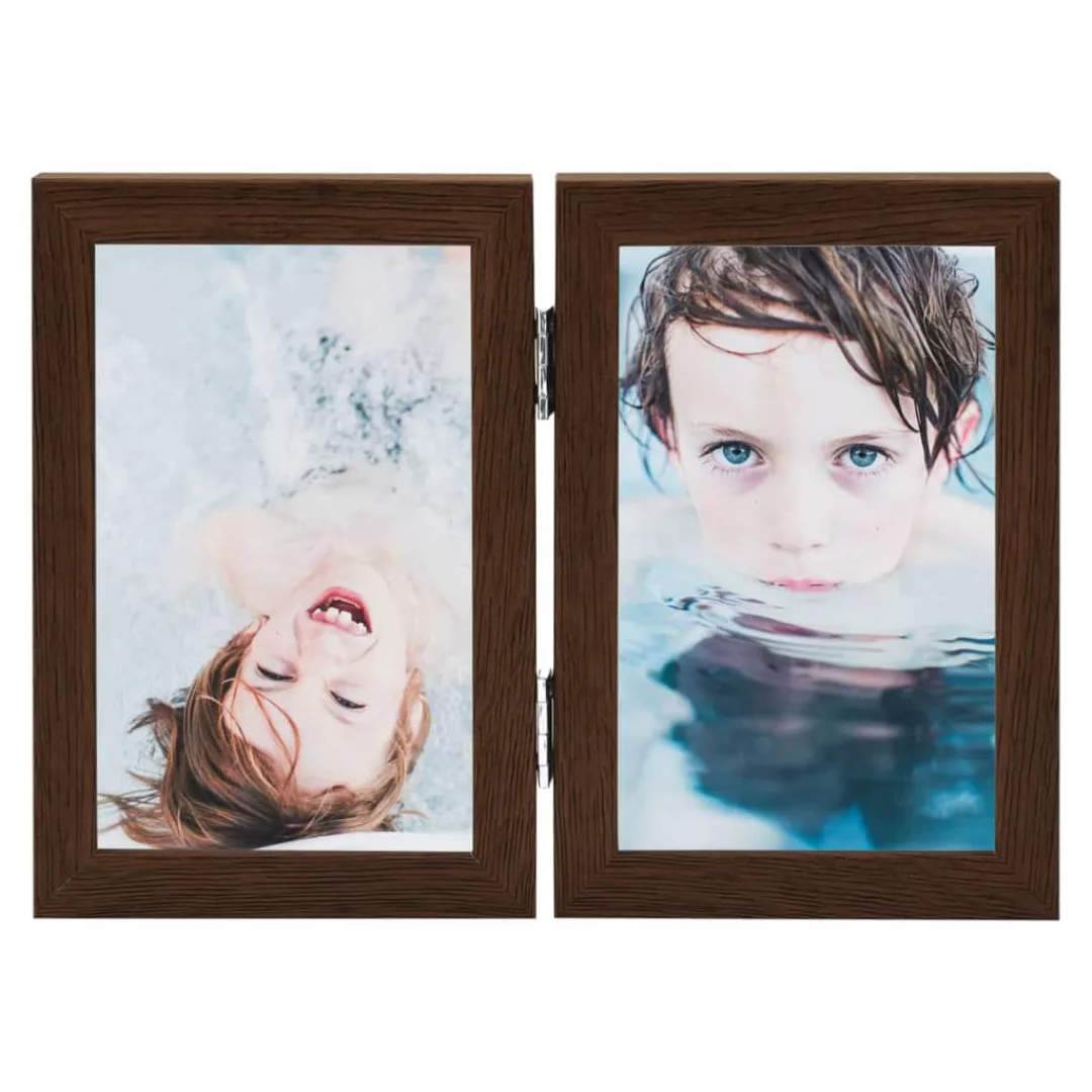 Zweifach-bilderrahmen Collage Dunkelbraun 2x(21x29,7 Cm) günstig online kaufen