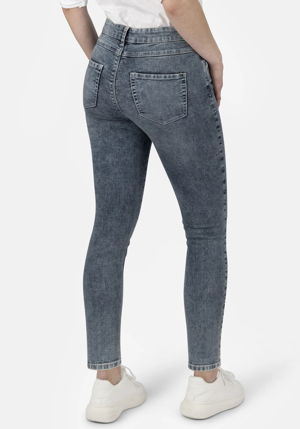 STOOKER WOMEN 5-Pocket-Jeans "Rio bluegrey Skinny Fit", Skinny Fit Casual C günstig online kaufen