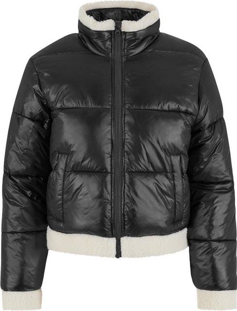 URBAN CLASSICS Kurzjacke Ladies Recycled Shiny Puffer Sherpa Jacket günstig online kaufen