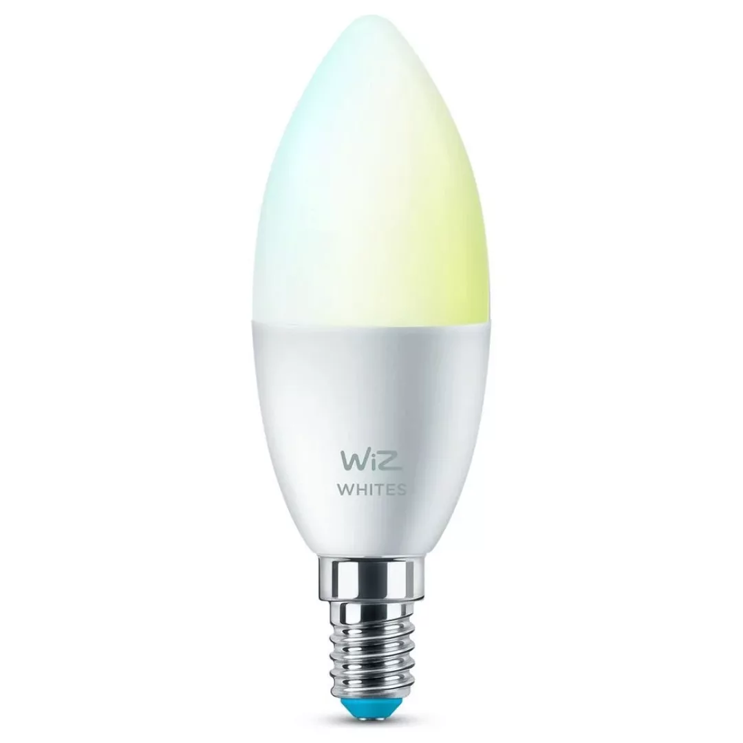 WiZ LED Smart Leuchtmittel in Weiß E14 B39 4,9W 470lm 2700-6500K 2er-Pack günstig online kaufen
