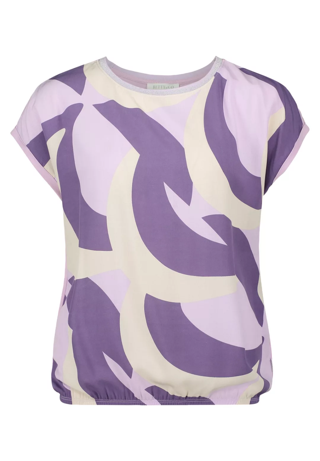 Betty&Co Kurzarmshirt "Betty & Co Damen Casual-Shirt mit Print", (1 tlg.), günstig online kaufen