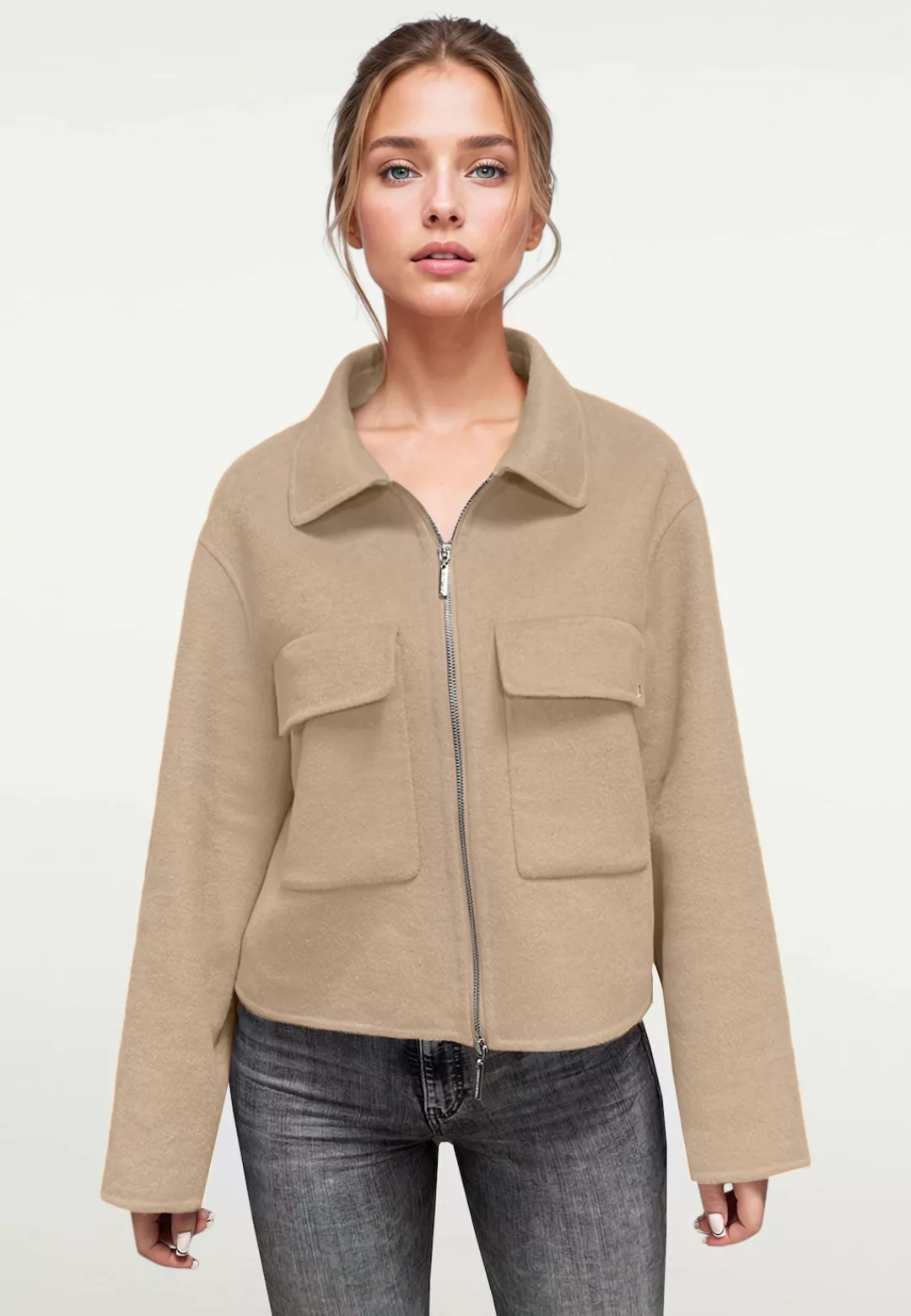 Frieda & Freddies Outdoorjacke "Wool Jacket / Hannah", mit Taschen günstig online kaufen