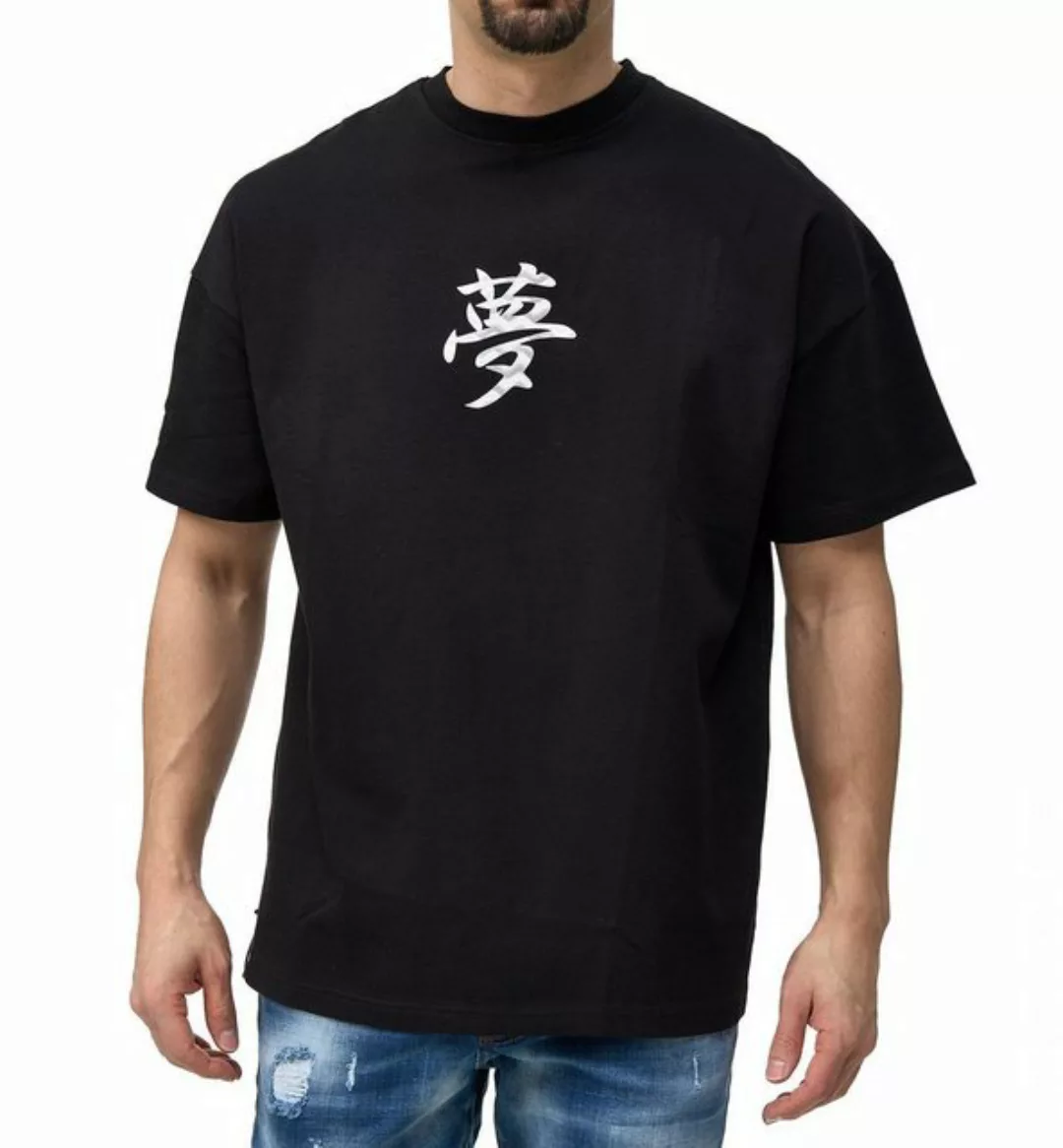 Denim House T-Shirt Herren Oversize T-Shirt mit JapanischemTraum Symbol günstig online kaufen