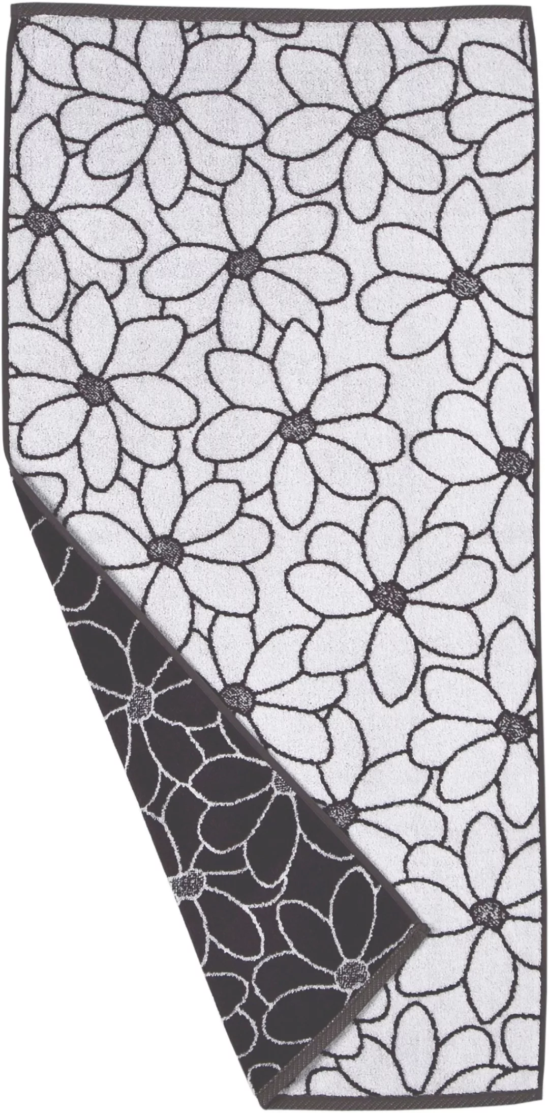ROSS Badetuch »Blütenfond«, (1 St.), aus feinster Mako-Baumwolle günstig online kaufen
