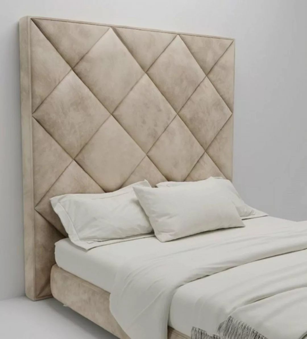 Casa Padrino Bett Samt Bett-Kopfteil Beige 190 x 14 x H. 240 cm - Schlafzim günstig online kaufen