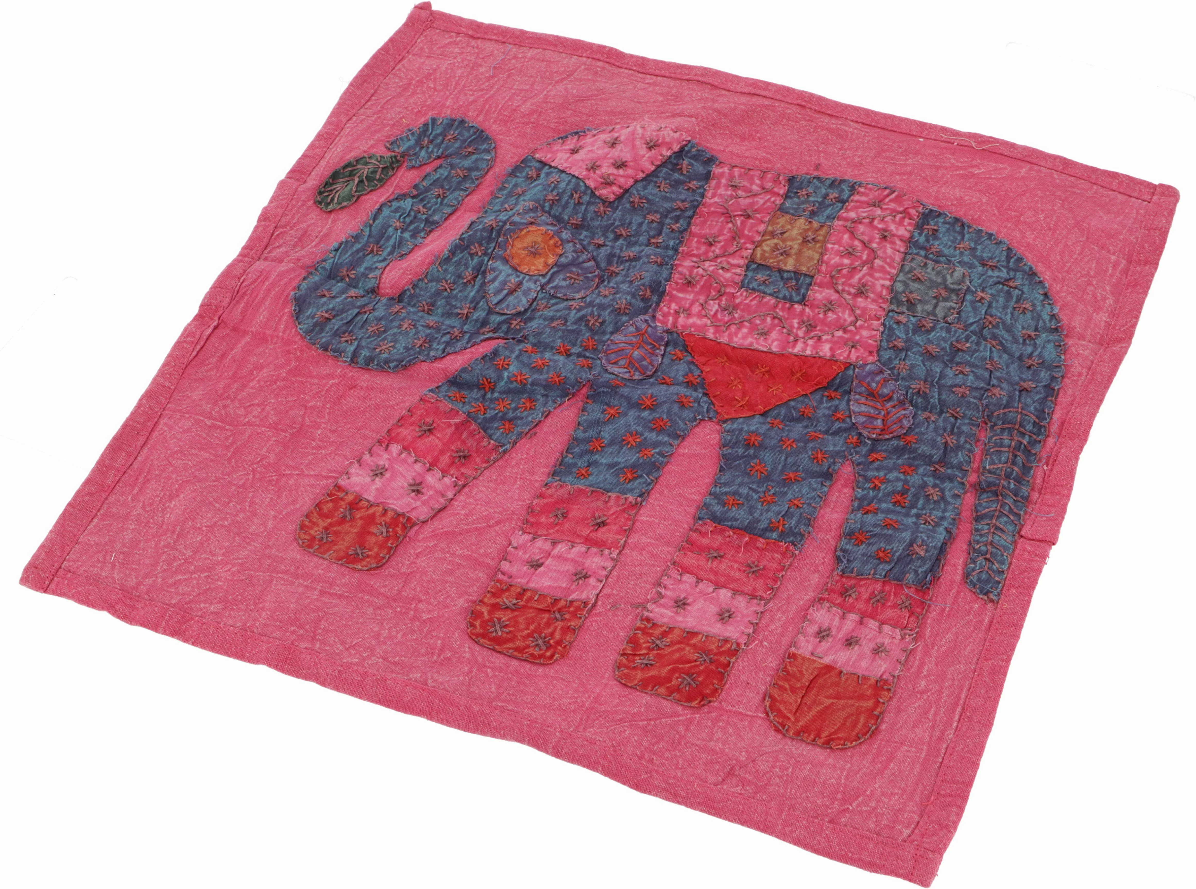 Guru-Shop Kissenbezüge Indische Kissenhülle, besticktes Elefanten.. günstig online kaufen