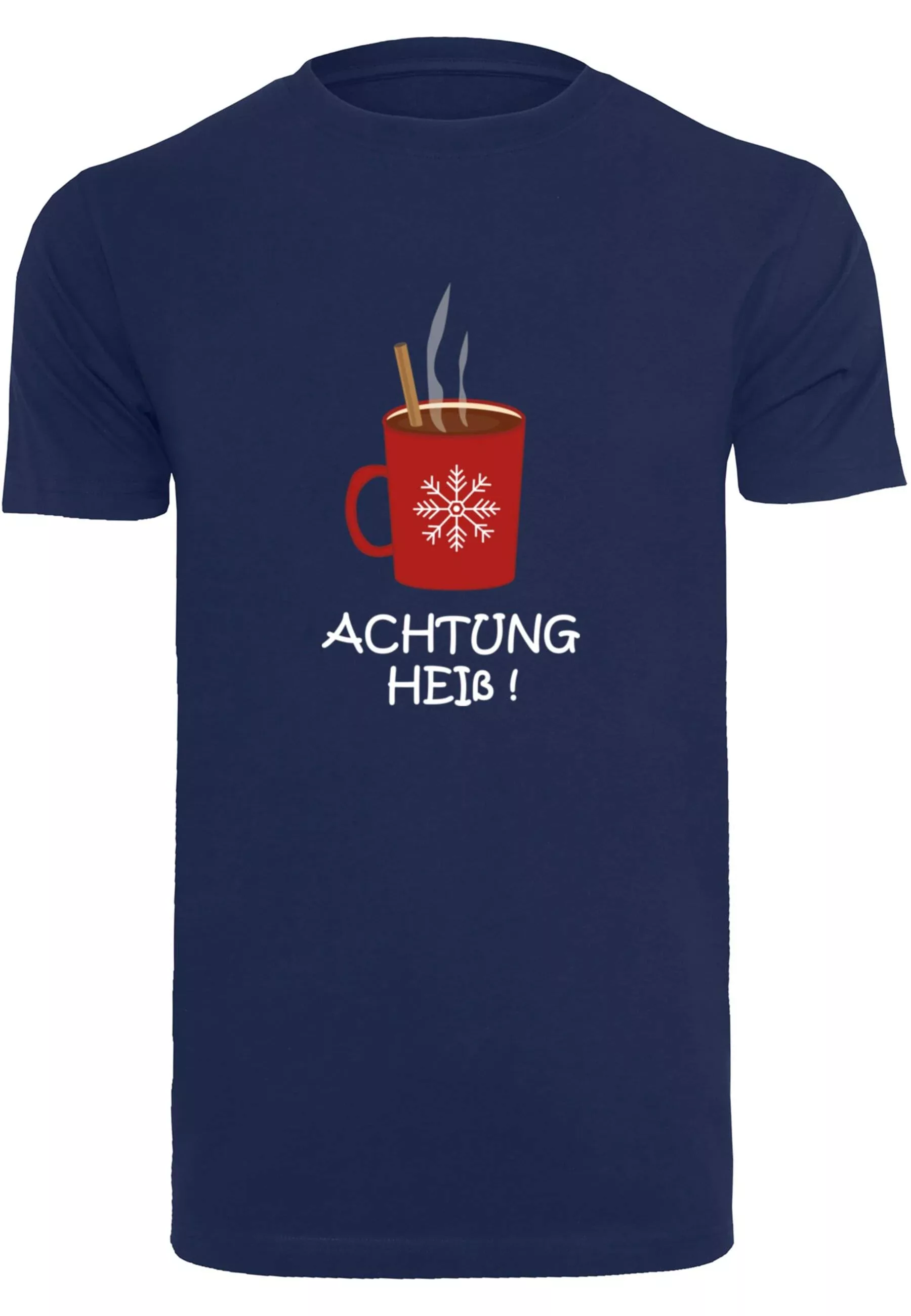 Merchcode T-Shirt "Merchcode Herren Achtung heiss T-Shirt Round Neck" günstig online kaufen