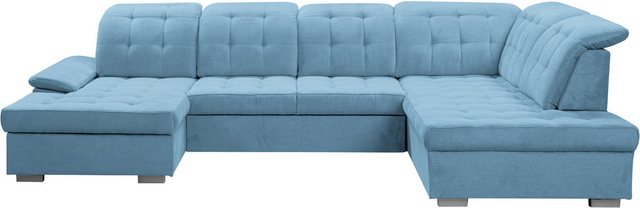 WERK2 Wohnlandschaft Kordula-New, Sofa in U-Form mit Schlaffunktion & Bettk günstig online kaufen