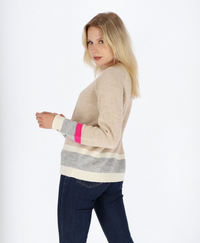 halsüberkopf Accessoires Strickpullover Streifen aus hochwertigem Wollmix! günstig online kaufen