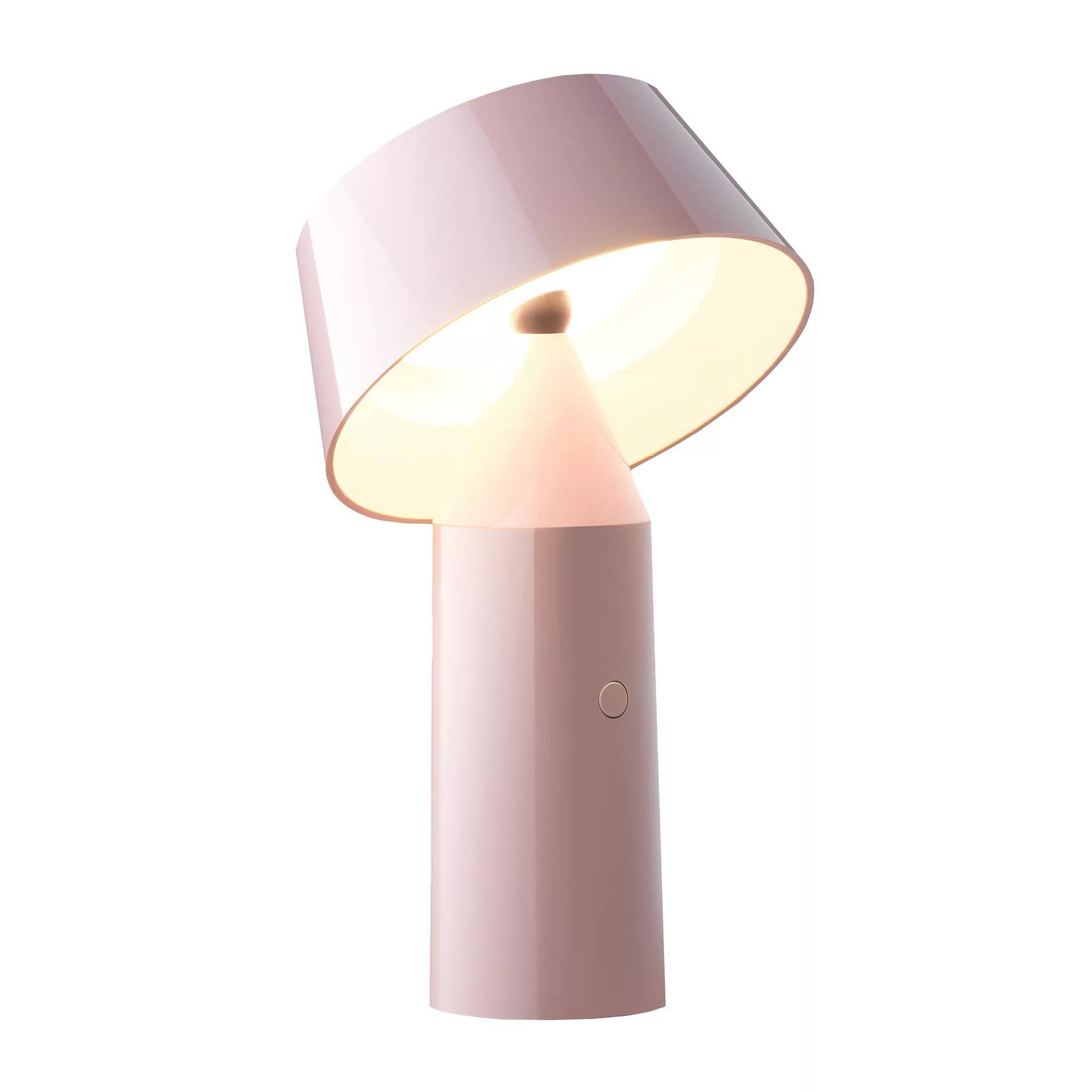 Marset - Bicoca LED Tischleuchte mit Akku - blassrosa/lackiert/H x Ø 22,5x1 günstig online kaufen
