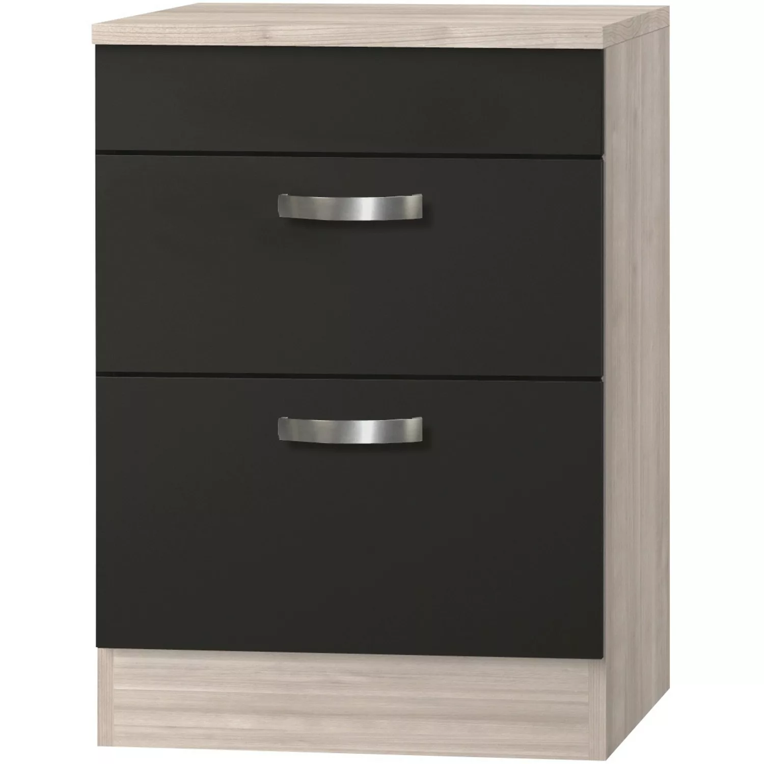 Optifit Unterschrank für Kochfeld Faro220 60 cm Anthrazit-Braun günstig online kaufen