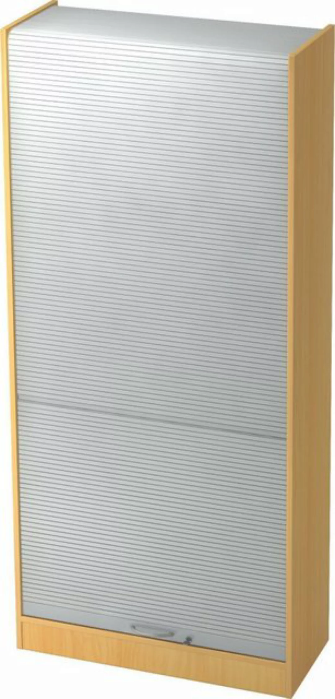 Aktenschrank Rollladenschrank Solid 5OH BxTxH 90x40x200,4cm Griff BM Nussba günstig online kaufen