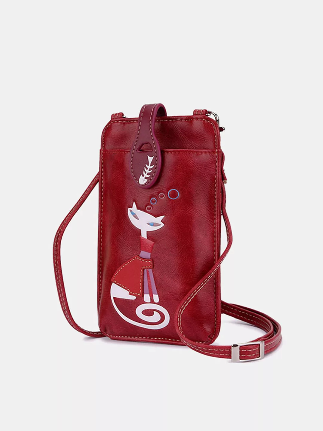 Damen Umhängetasche Niedlich Katze Muster Handtasche Handytasche günstig online kaufen