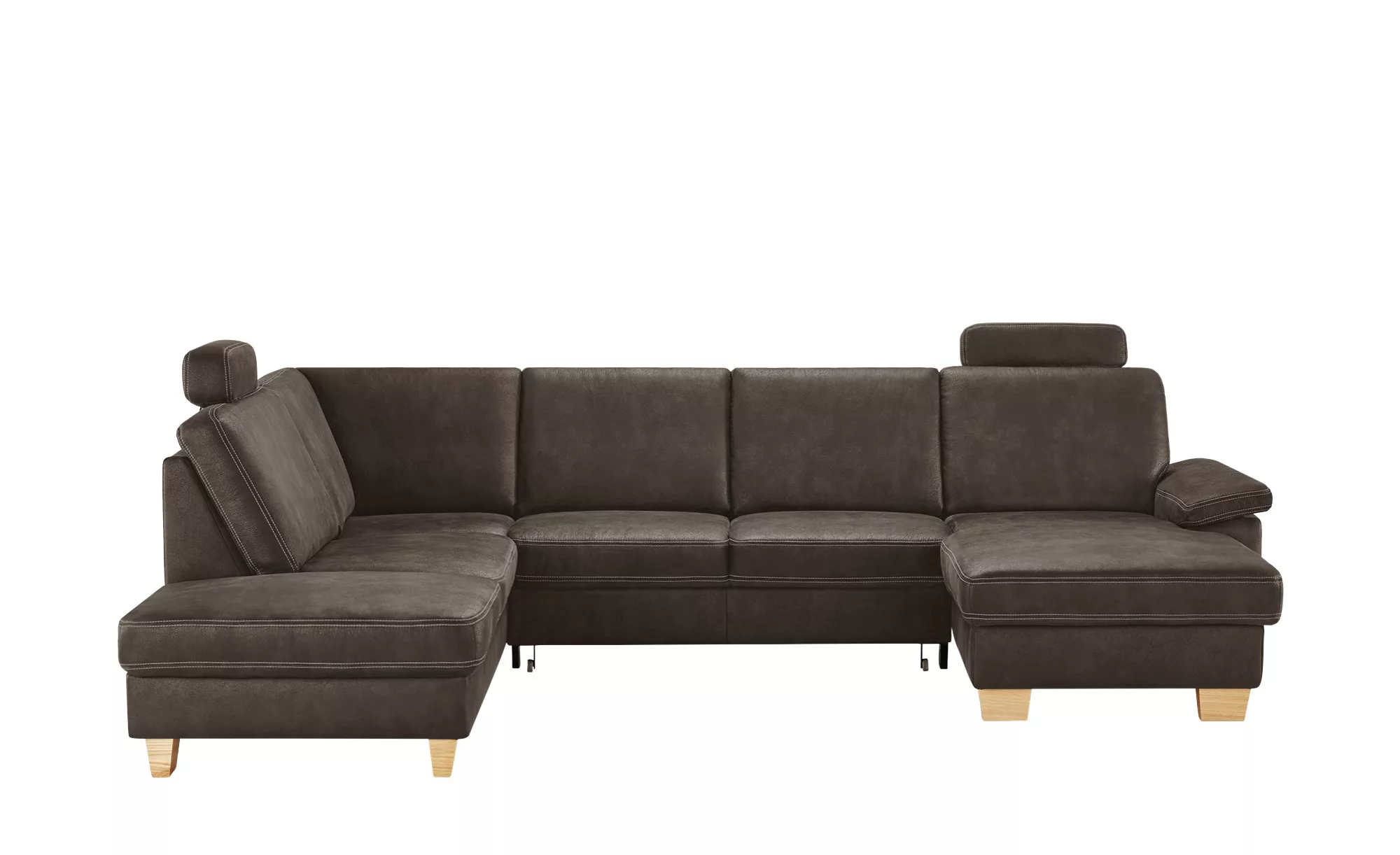 meinSofa Wohnlandschaft  Samu - braun - 90 cm - Polstermöbel > Sofas > Lede günstig online kaufen