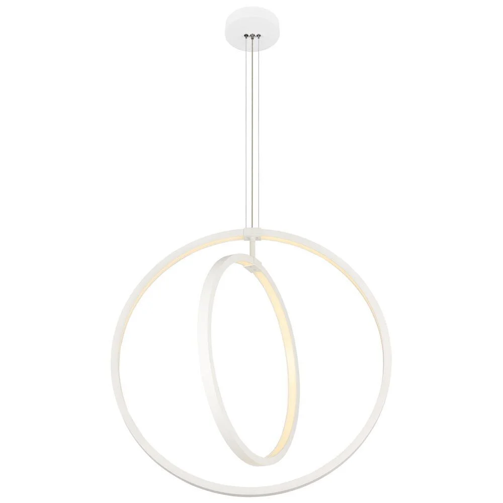 LED Pendelleuchte One Vertical in Weiß-matt 2x 20W 2550lm günstig online kaufen