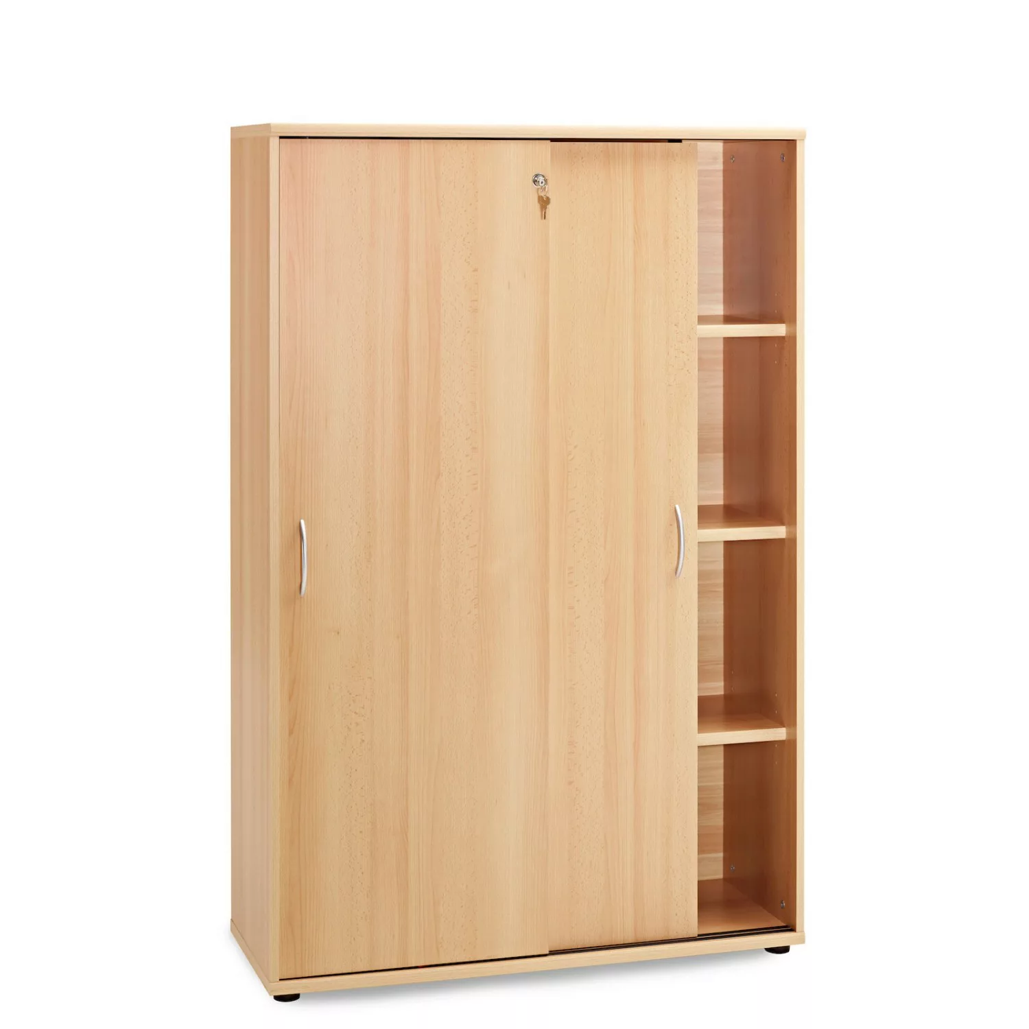 PROREGAL Schiebetürenschrank Lion Large HxBxT 153 x 100 x 40 cm 4 Fächern B günstig online kaufen