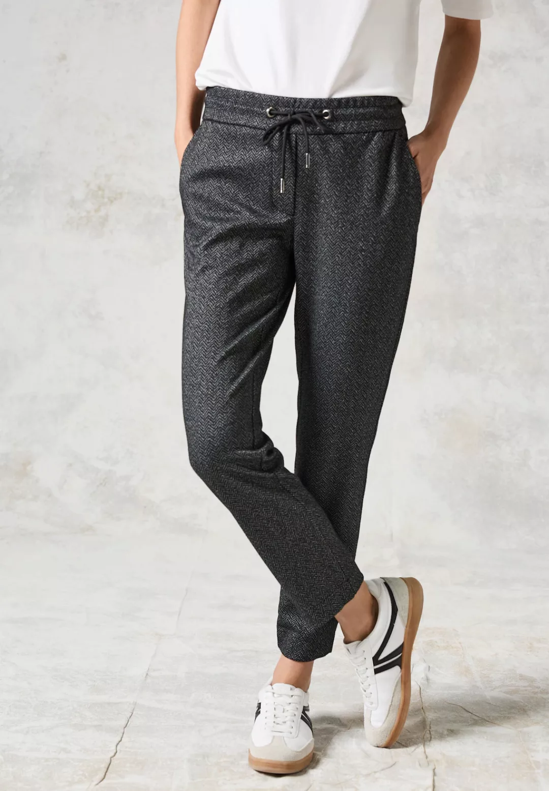 Cecil Stoffhose Style TRACEY im Herringbone Look günstig online kaufen