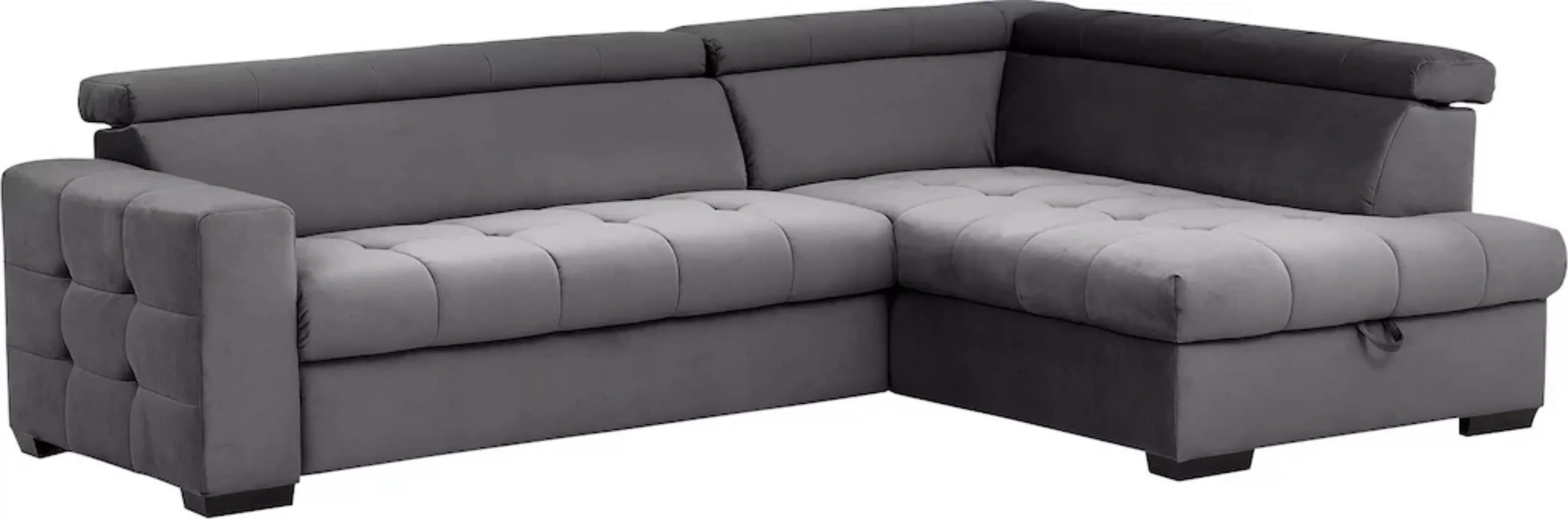 exxpo - sofa fashion Ecksofa "Otusso, L-Form", Steppung im Sitzbereich, wah günstig online kaufen