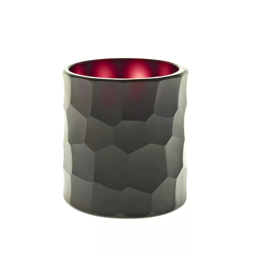 Teelichtglas Kerzenhalter Votiv Windlicht Moonlight Höhe 9,5cm violett Hand günstig online kaufen