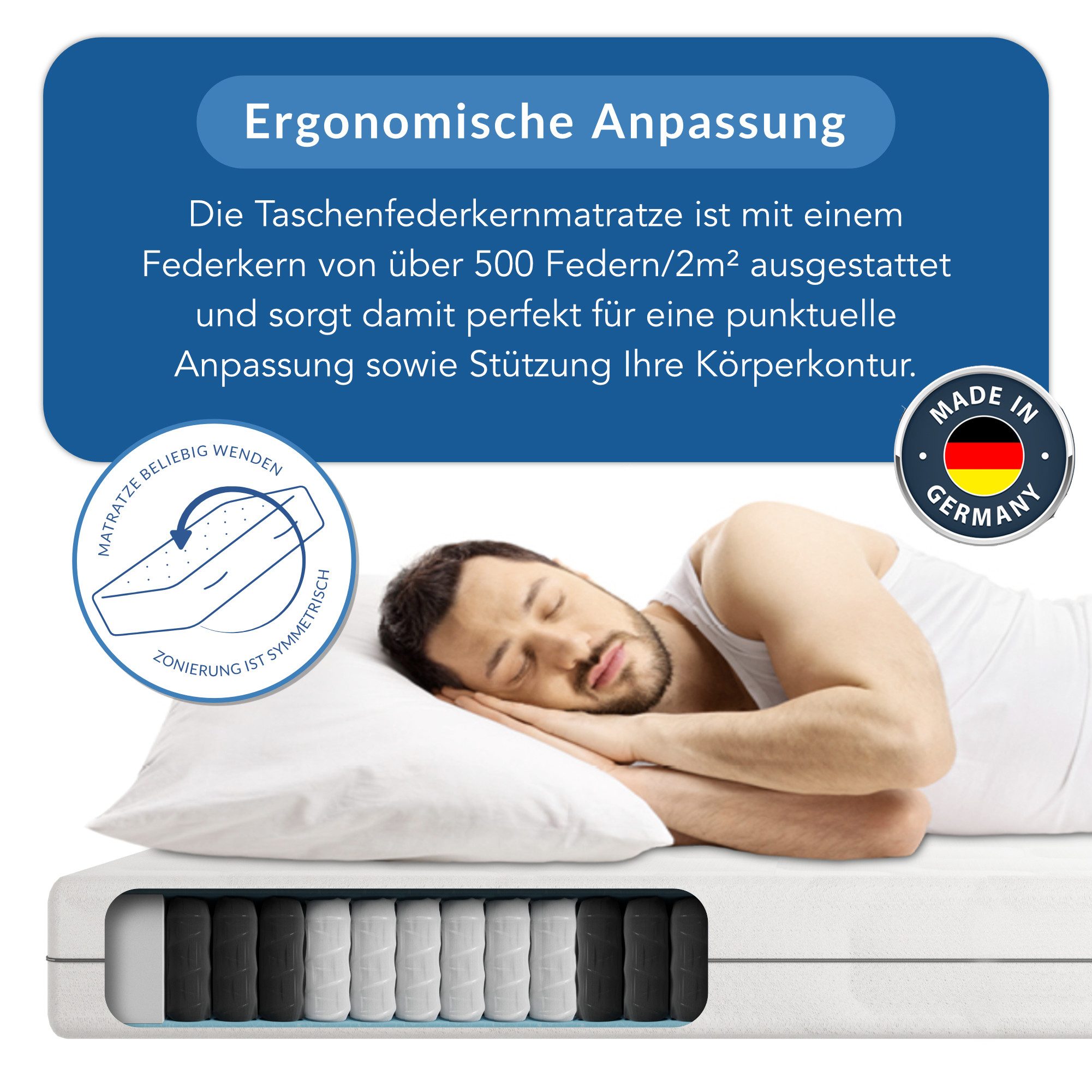 Taschenfederkernmatratze Ortho Medic TFK Matratze, BMM, günstig online kaufen