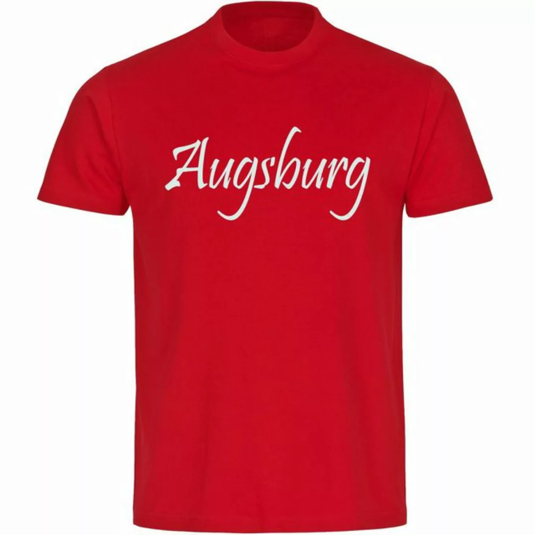 multifanshop T-Shirt Herren Augsburg - Schriftzug - Männer günstig online kaufen