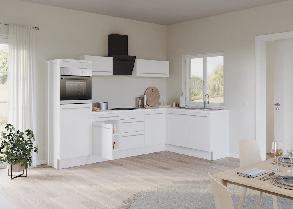 KOCHSTATION Küche "KS-Bern2", Stellmaße 295 x 175 cm, wahlweise mit E-Gerät günstig online kaufen