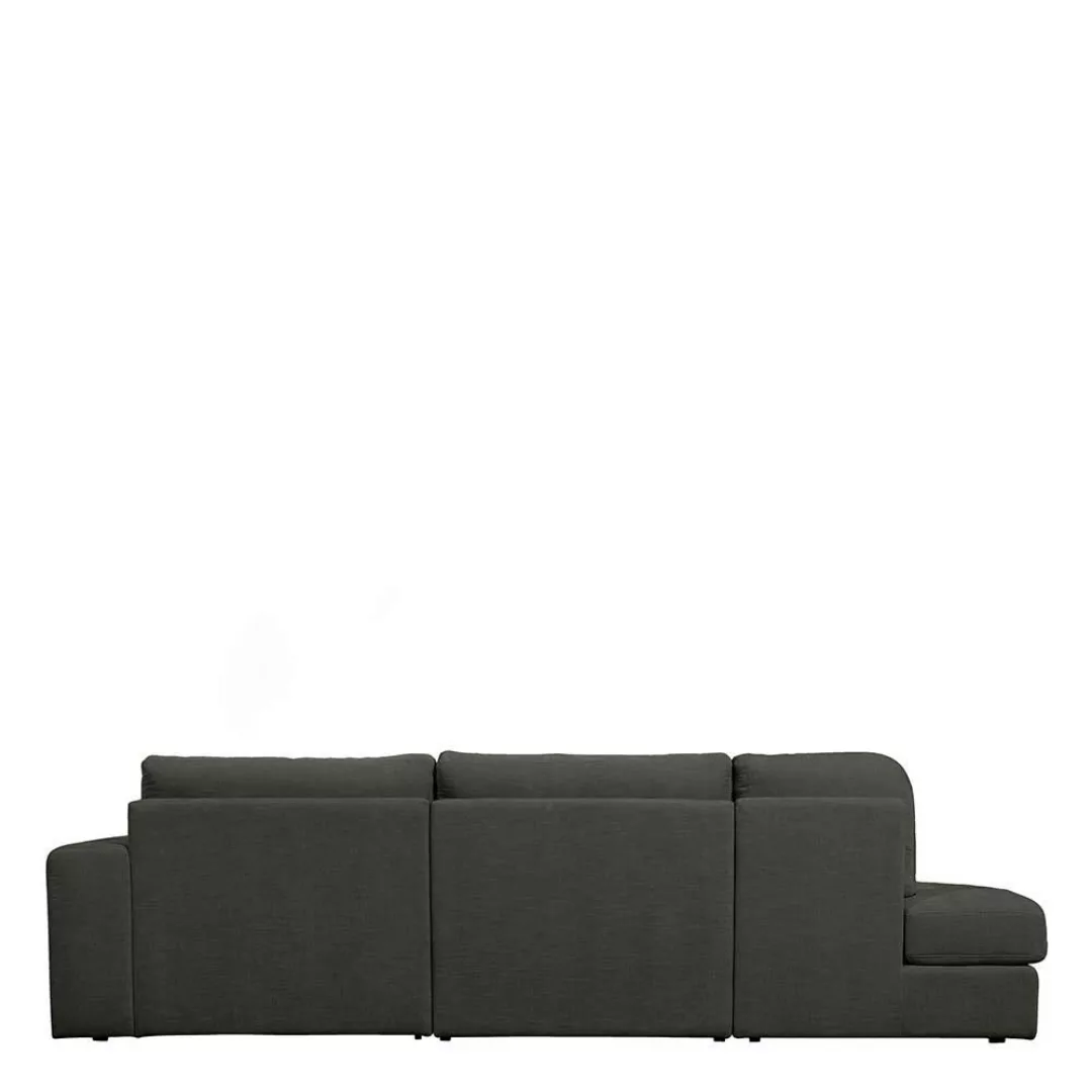 Anthrazit Stoff Sofa mit drei Sitzplätzen 298 cm breit günstig online kaufen