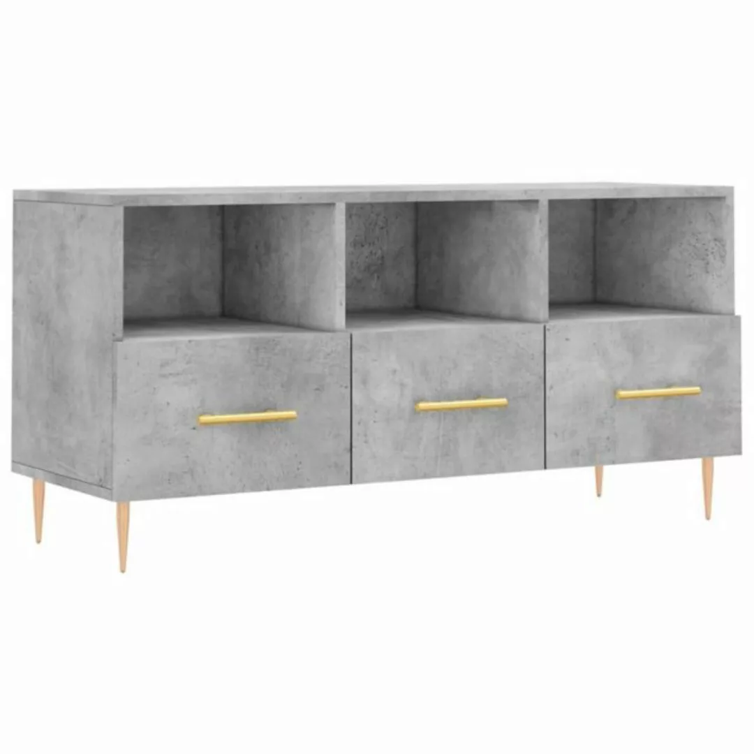 vidaXL TV-Schrank TV-Schrank Betongrau 102x36x50 cm Holzwerkstoff günstig online kaufen