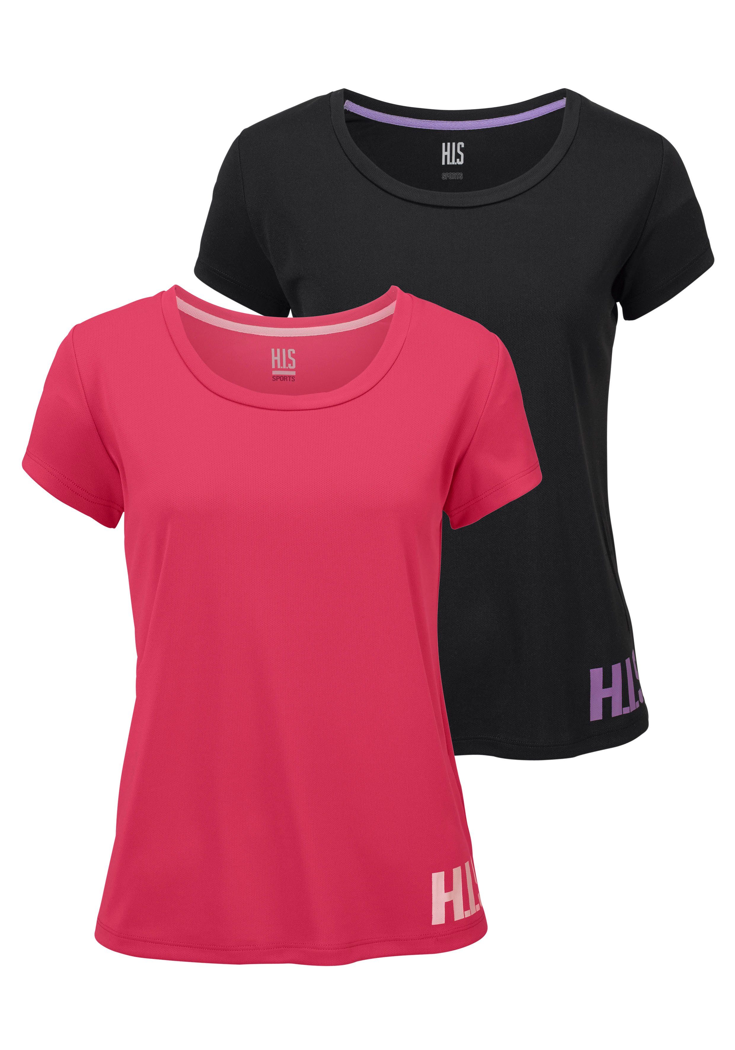 H.I.S Funktionsshirt (Spar-Set, 2er-Pack) figurbetonter Schnitt, günstig online kaufen