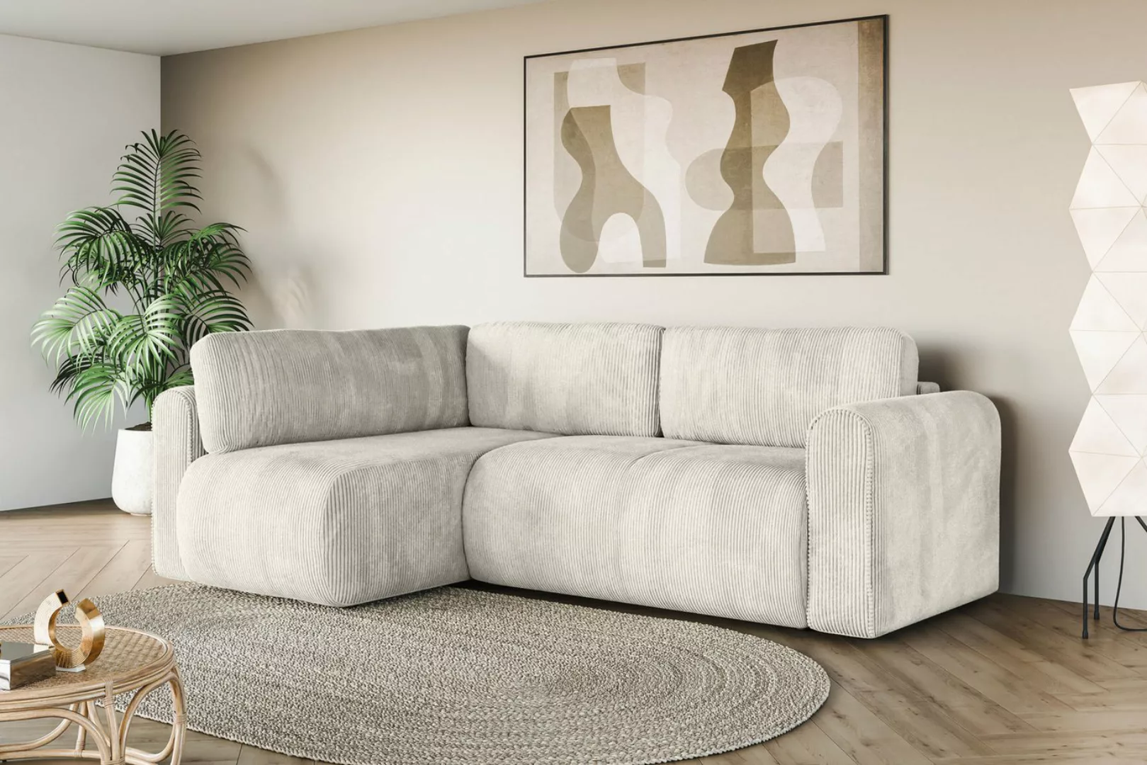 INOSIGN Ecksofa Ecksofa Zacharia wahlweise mit Bettfunktion, BxTxH 250x166x günstig online kaufen