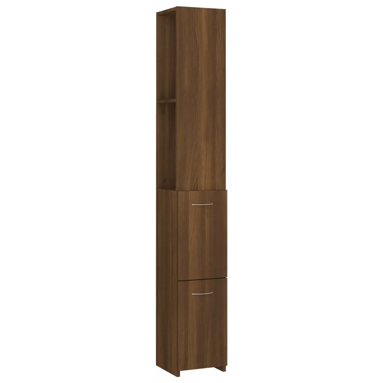 vidaXL Badezimmerschrank Braun Eichen-Optik 25x25x170 cm Holzwerkstoff günstig online kaufen