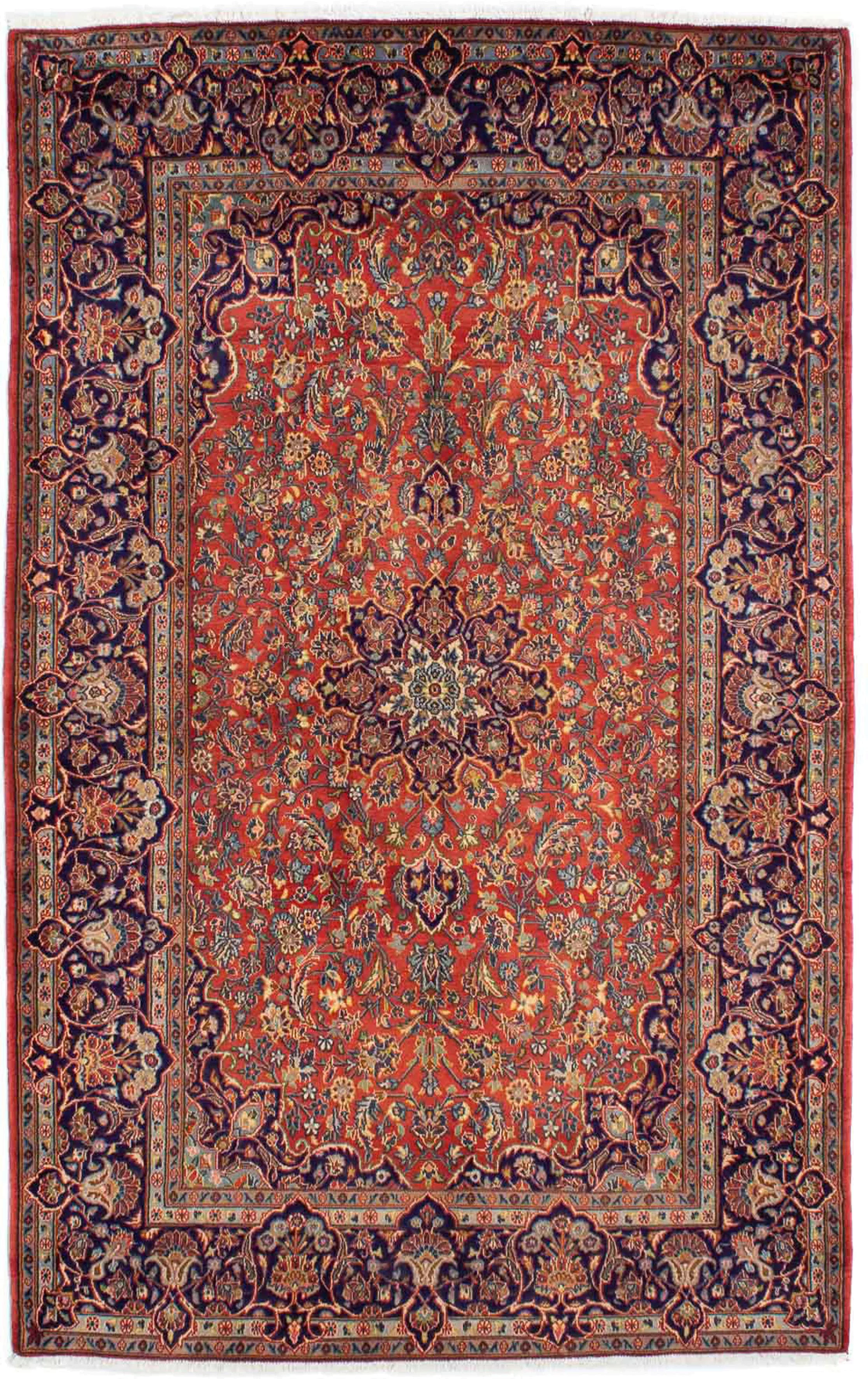 morgenland Orientteppich »Perser - Keshan - 222 x 140 cm - rost«, rechtecki günstig online kaufen