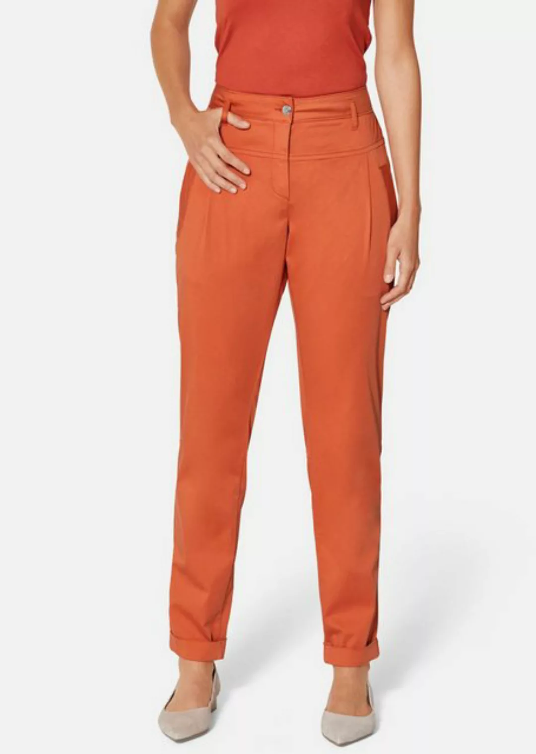 MADELEINE Chinos Chino-Hose mit Bundfalten günstig online kaufen