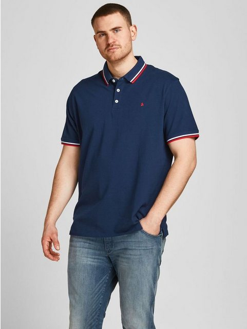 Jack & Jones Poloshirt + Fit Polo Shirt JJEPAULOS Sommer Hemd Pique (1-tlg) günstig online kaufen