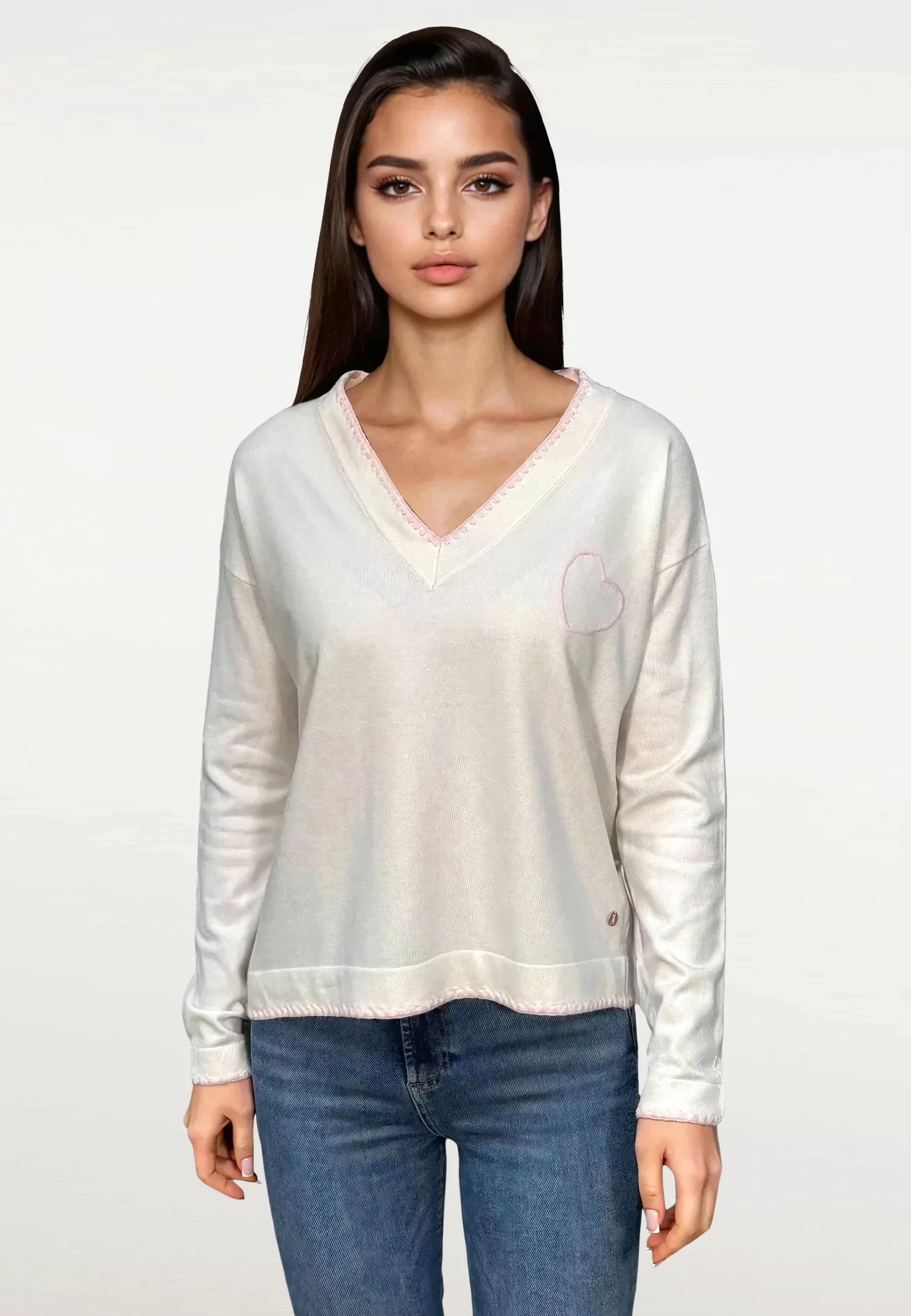 Frieda & Freddies Strickpullover "Pullover", mit Label-Applikationen günstig online kaufen