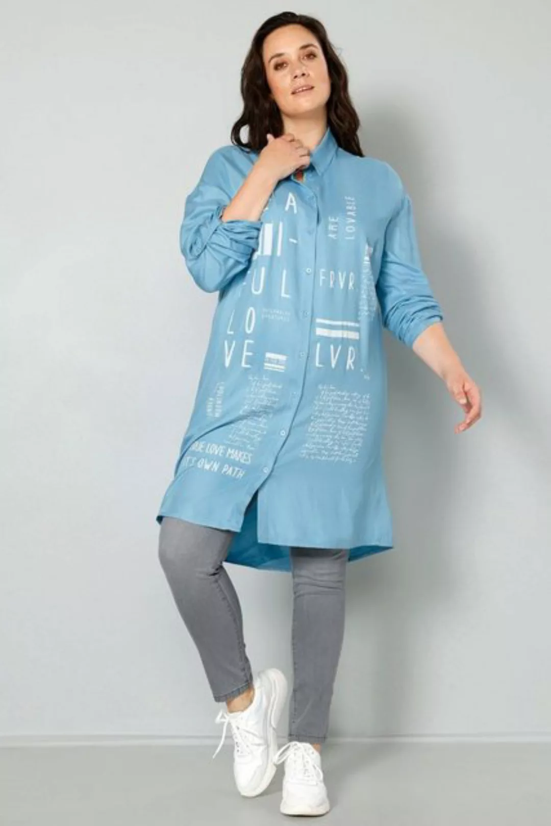 MIAMODA Longbluse Longbluse Hemdkragen Langarm günstig online kaufen