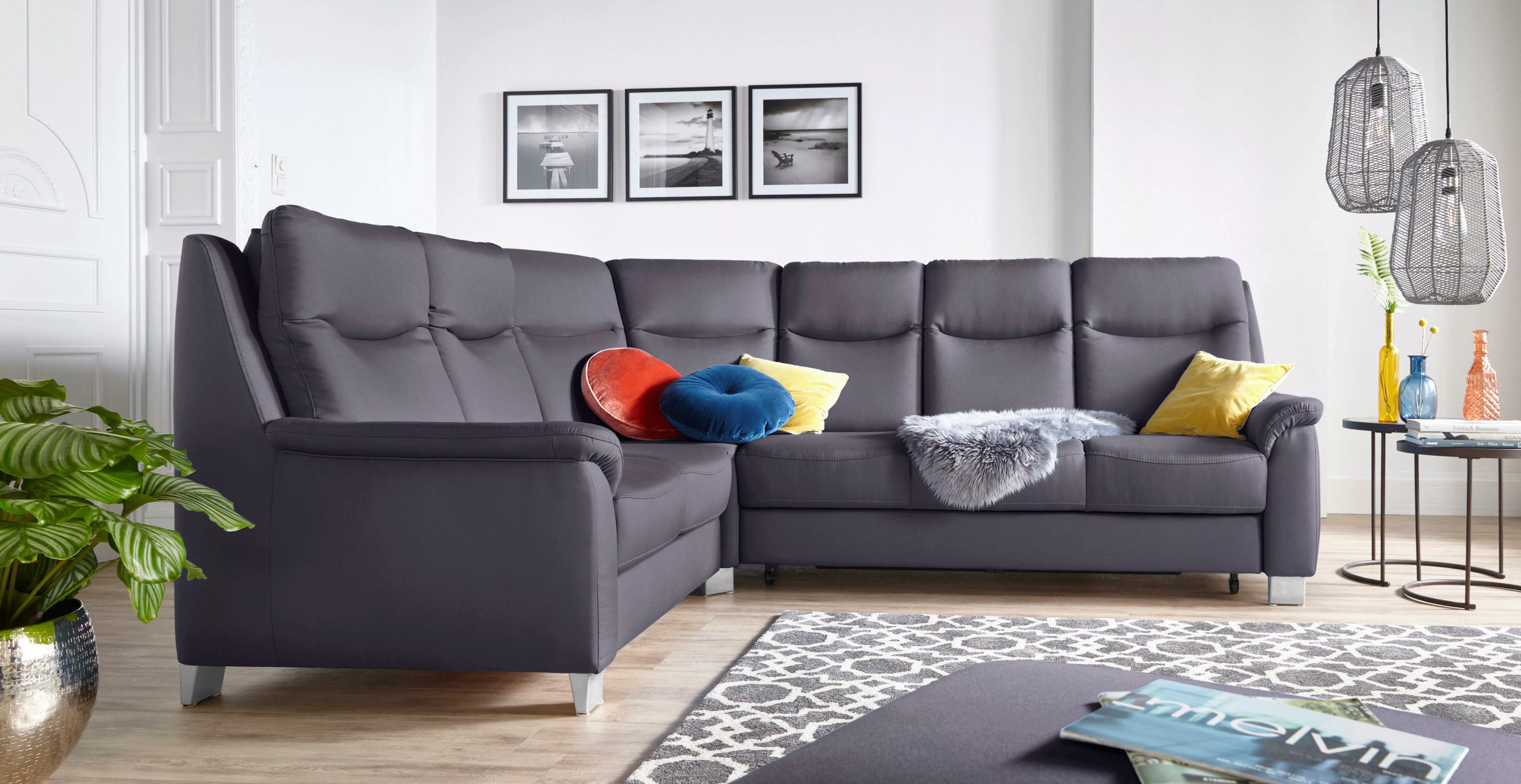 sit&more Ecksofa "Boccaccio L-Form", mit Federkern und Kopfteilverstellung, günstig online kaufen