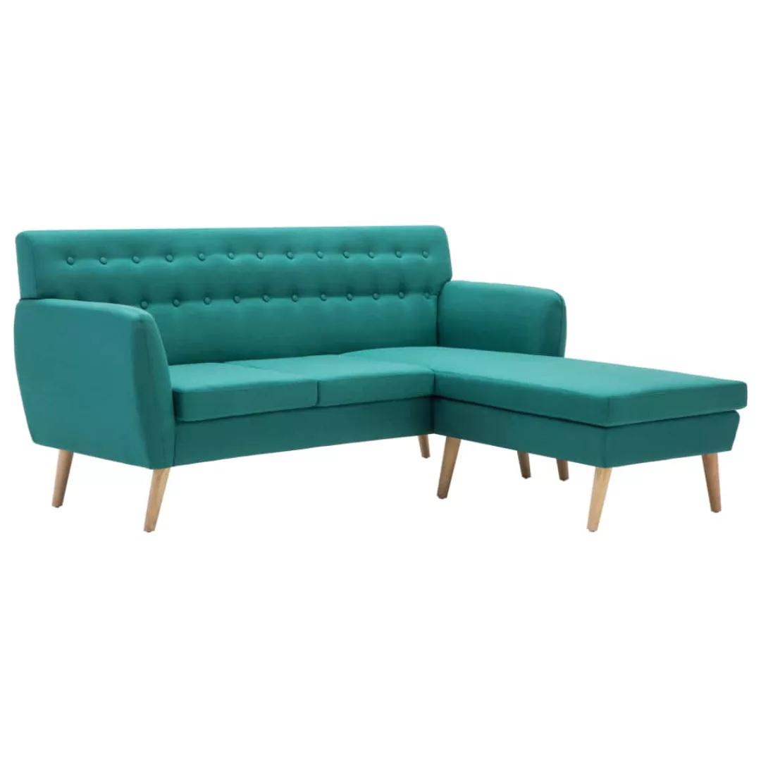 Sofa In L-form Stoffbezug 171,5 X 138 X 81,5 Cm Grün günstig online kaufen